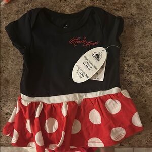 Disney Minnie Mouse Infant Dress - Black and Red